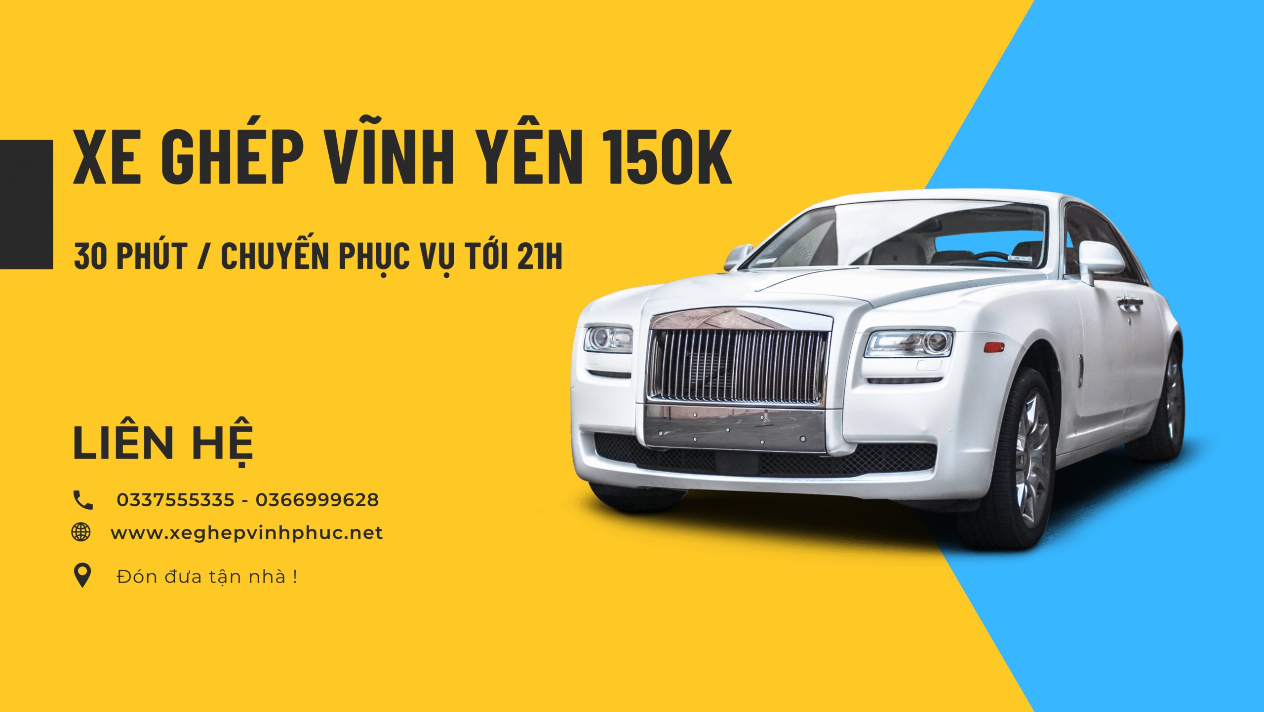 Dịch vụ xe ghép Vĩnh Yên đi Hà Nội